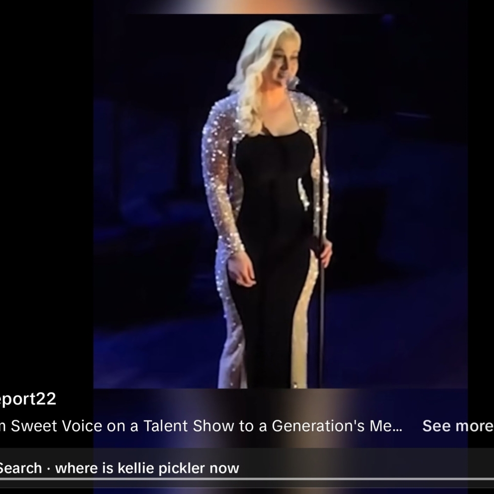 Xscape Black Dress with Silver Details